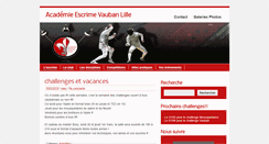 Desktop Screenshot of escrime-vauban-lille.fr